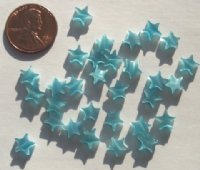 30 7mm Aqua Fiber Optic Stars